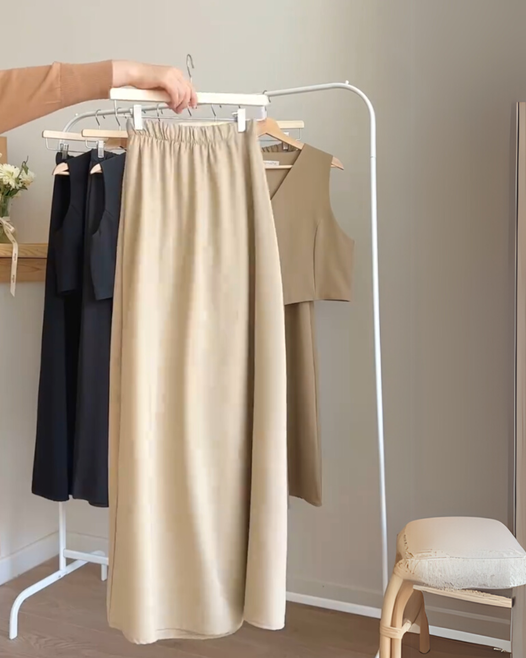 Women's Premium Walter Co-Ord Set - Warm Beige