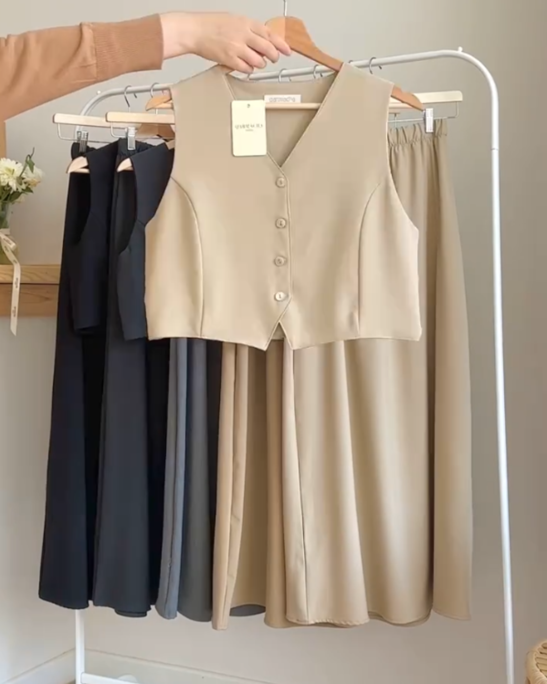Women's Premium Walter Co-Ord Set - Warm Beige