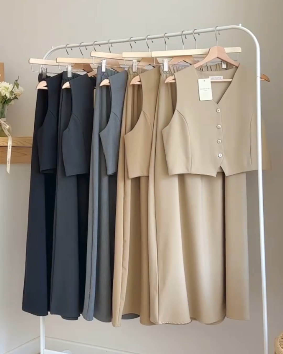 Women's Premium Walter Co-Ord Set - Warm Beige