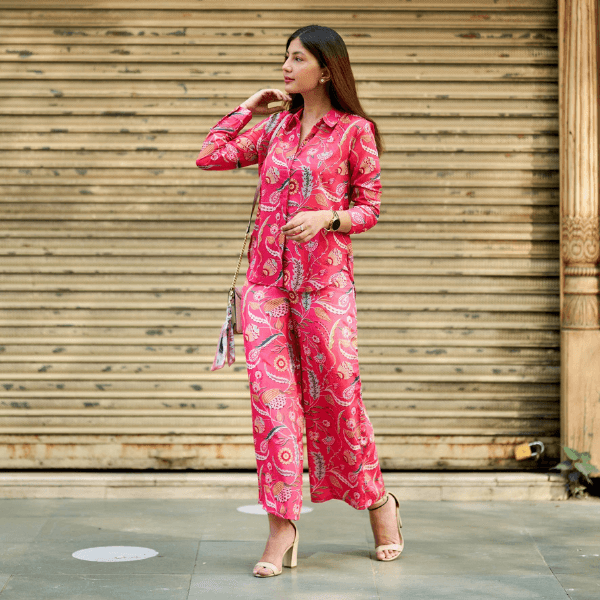 Modern Art-Inspired Top and Co-ord Set