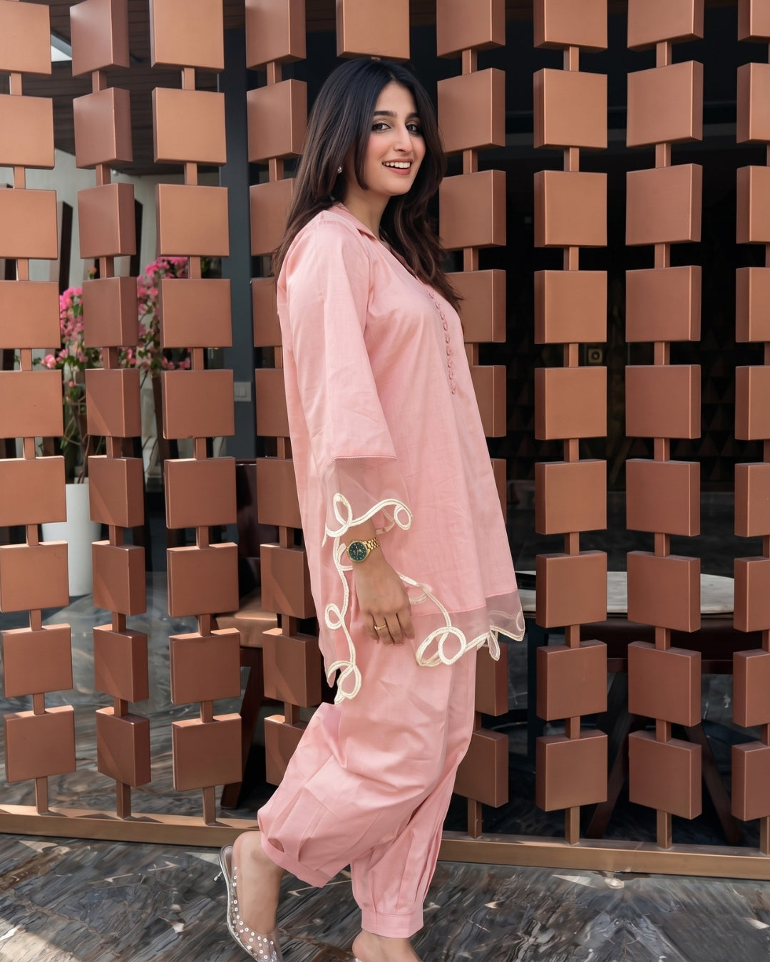 Fiora - Soft Blush Pink Luxury Co-Ord Set