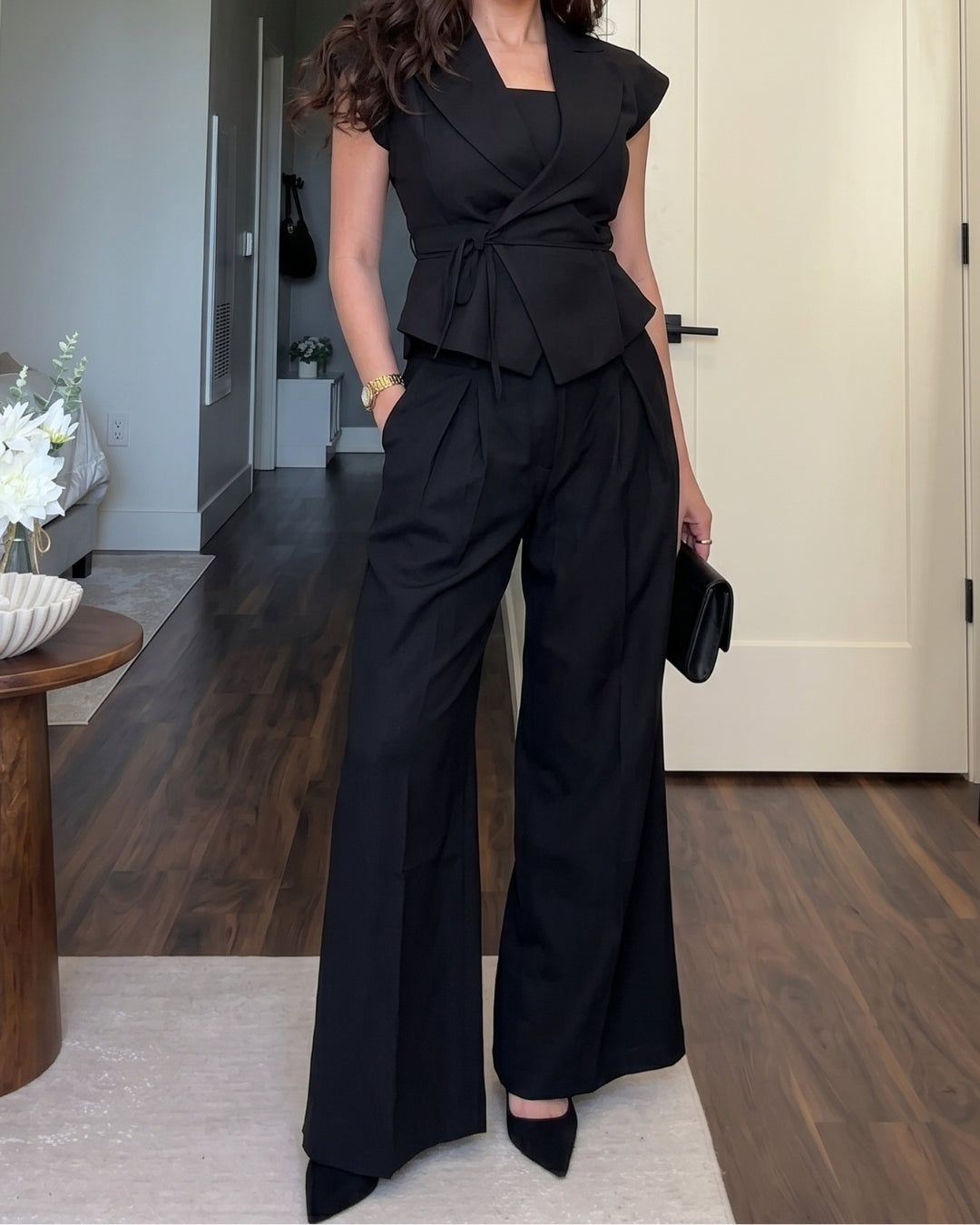 Elisse - Black Luxe Blazer Pant Co-Ord Set