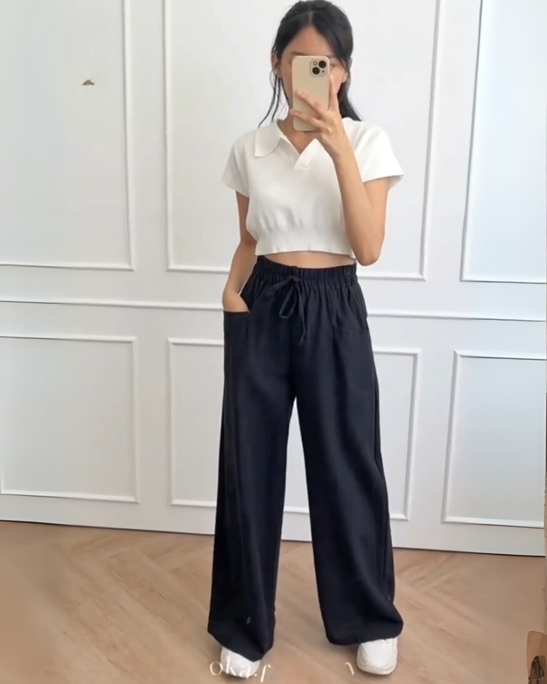 Ceryn's Pure Linen Ease Trousers - Black
