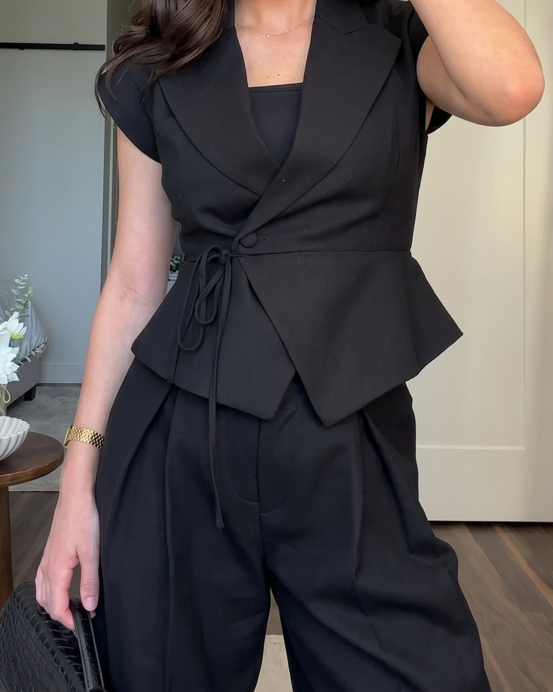 Elisse - Black Luxe Blazer Pant Co-Ord Set