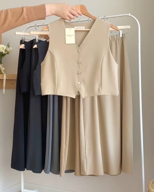 Women's Premium Walter Co-Ord Set - Warm Beige