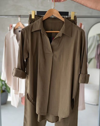 Azira - Brown Comfort Fit Co-Ord