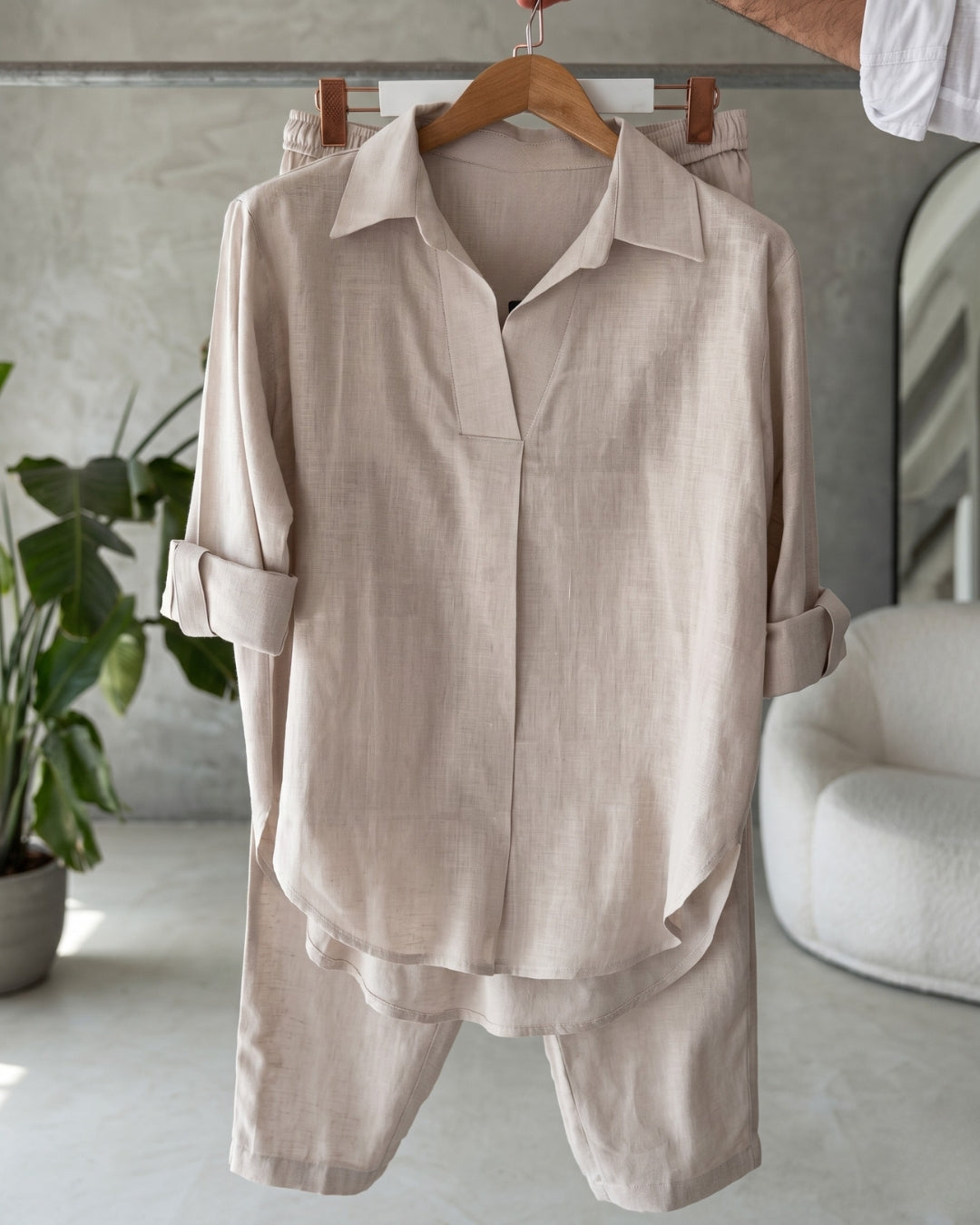 Azira - Soft beige Comfort Fit Co-Ord