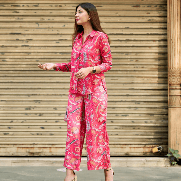 Modern Art-Inspired Top and Co-ord Set