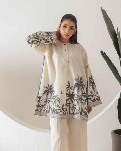 Ira Ivory Palm Co Ord Set