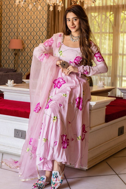 Blush Blossom - Ethnic Floral Anarkali