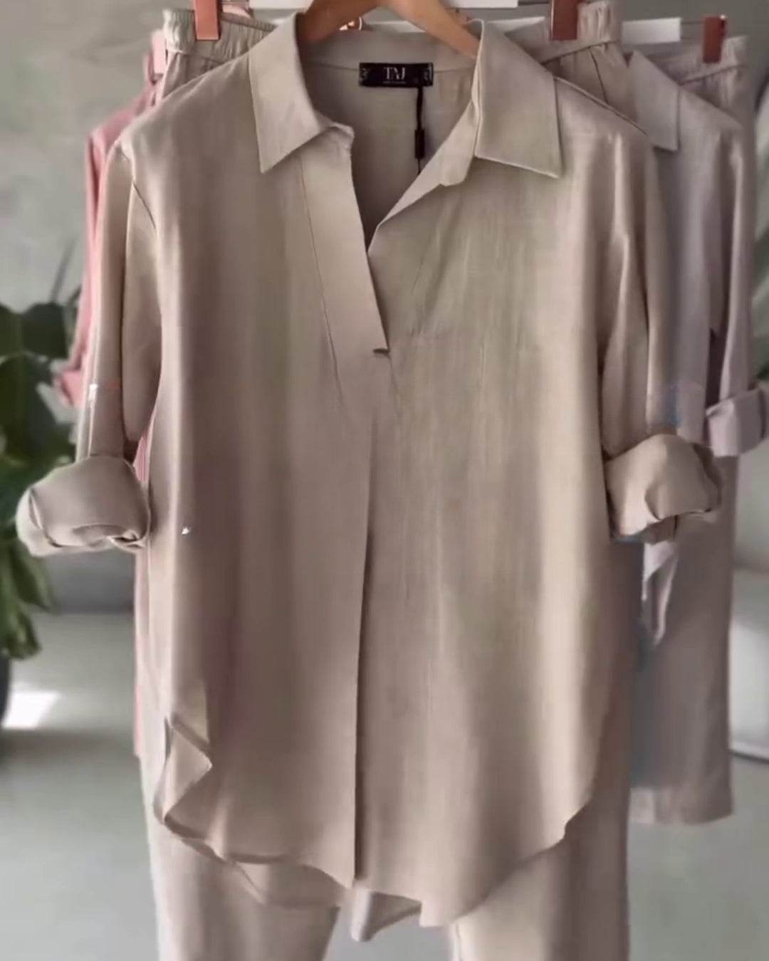Azira - Cream Comfort Fit Co-Ord