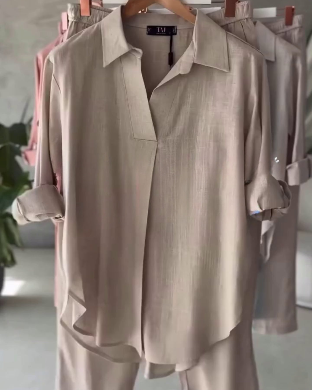 Azira - Cream Comfort Fit Co-Ord