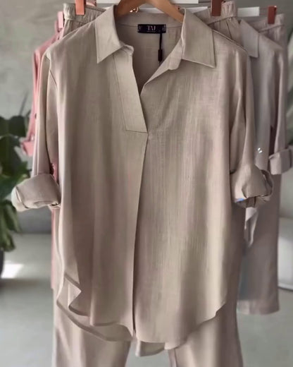 Azira - Cream Comfort Fit Co-Ord