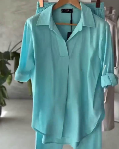 Azira - Blue Comfort Fit Co-Ord