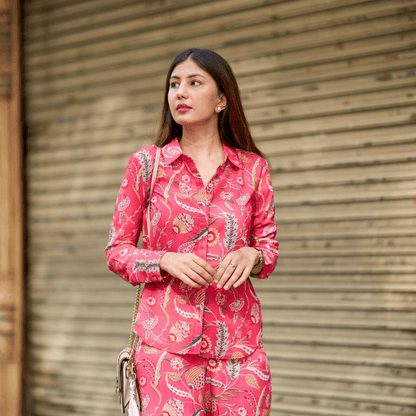 Modern Art-Inspired Top and Co-ord Set