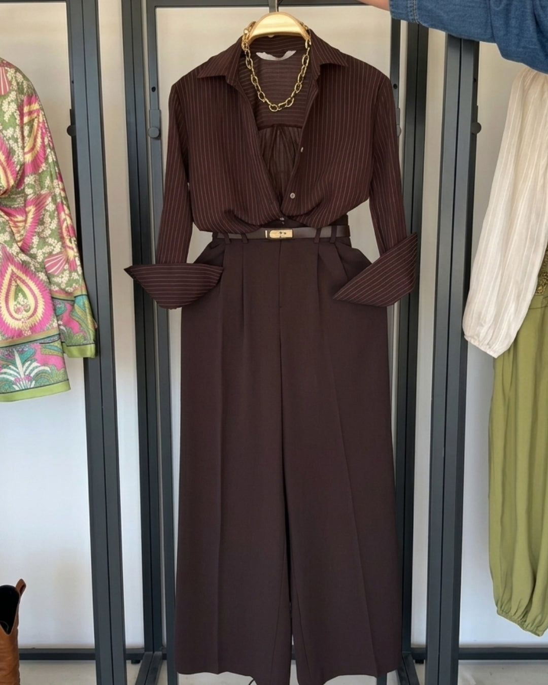 Kia - Premium High Waist Wide Leg Trouser
