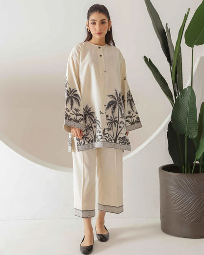 Ira Ivory Palm Co Ord Set