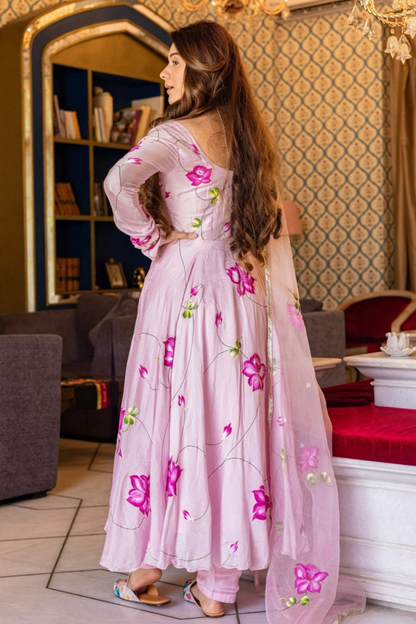 Blush Blossom - Ethnic Floral Anarkali