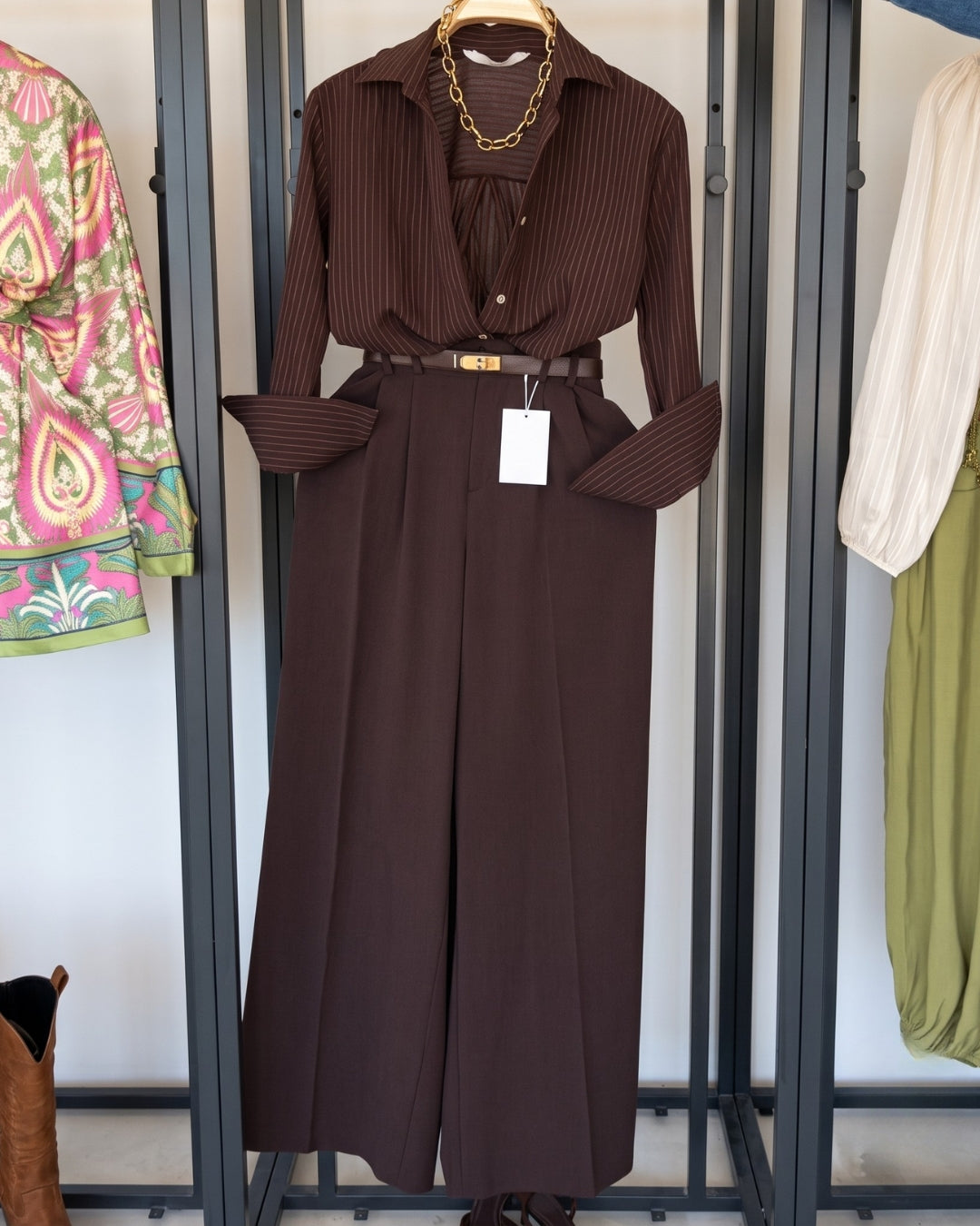 Kia - Premium High Waist Wide Leg Trouser