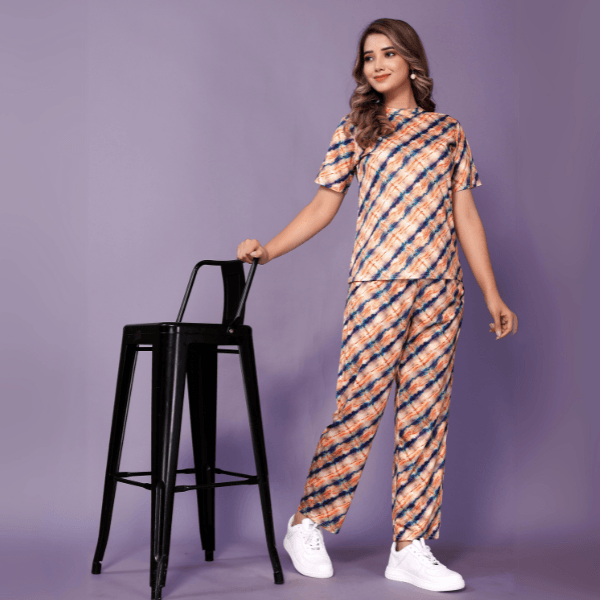 Energized Stripes Matching Outfit Co-ord Set