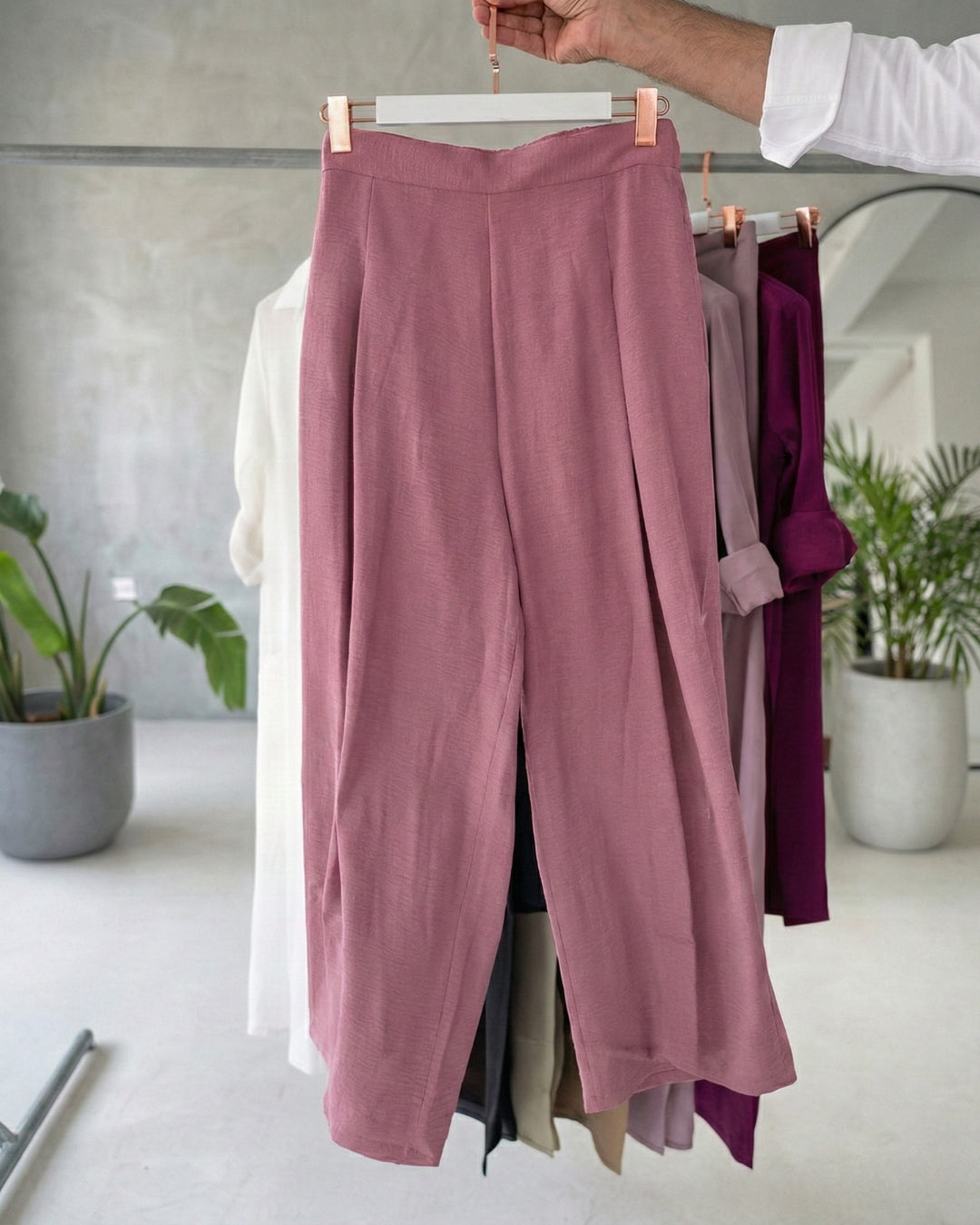 Auralis – Peach Cotton Co-ord Set with Hand Print
