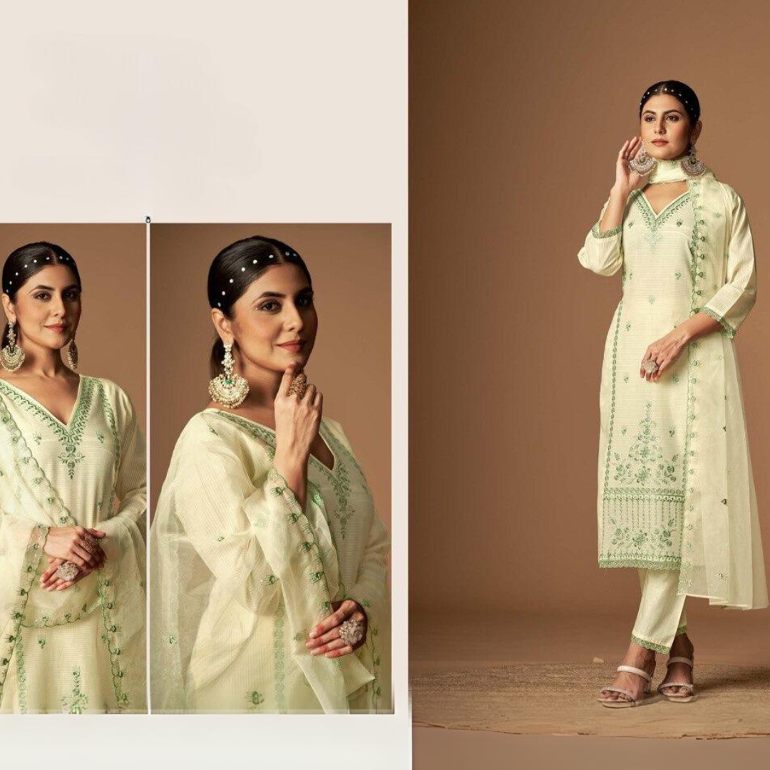 Nayra Cotton With Elegant Fancy Embroidery work