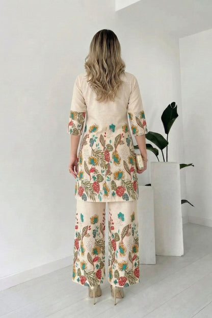 Nyalkaran Khadi Cotton Plazo Pair