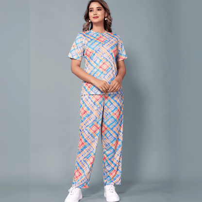 Abstract Print Lounge Set