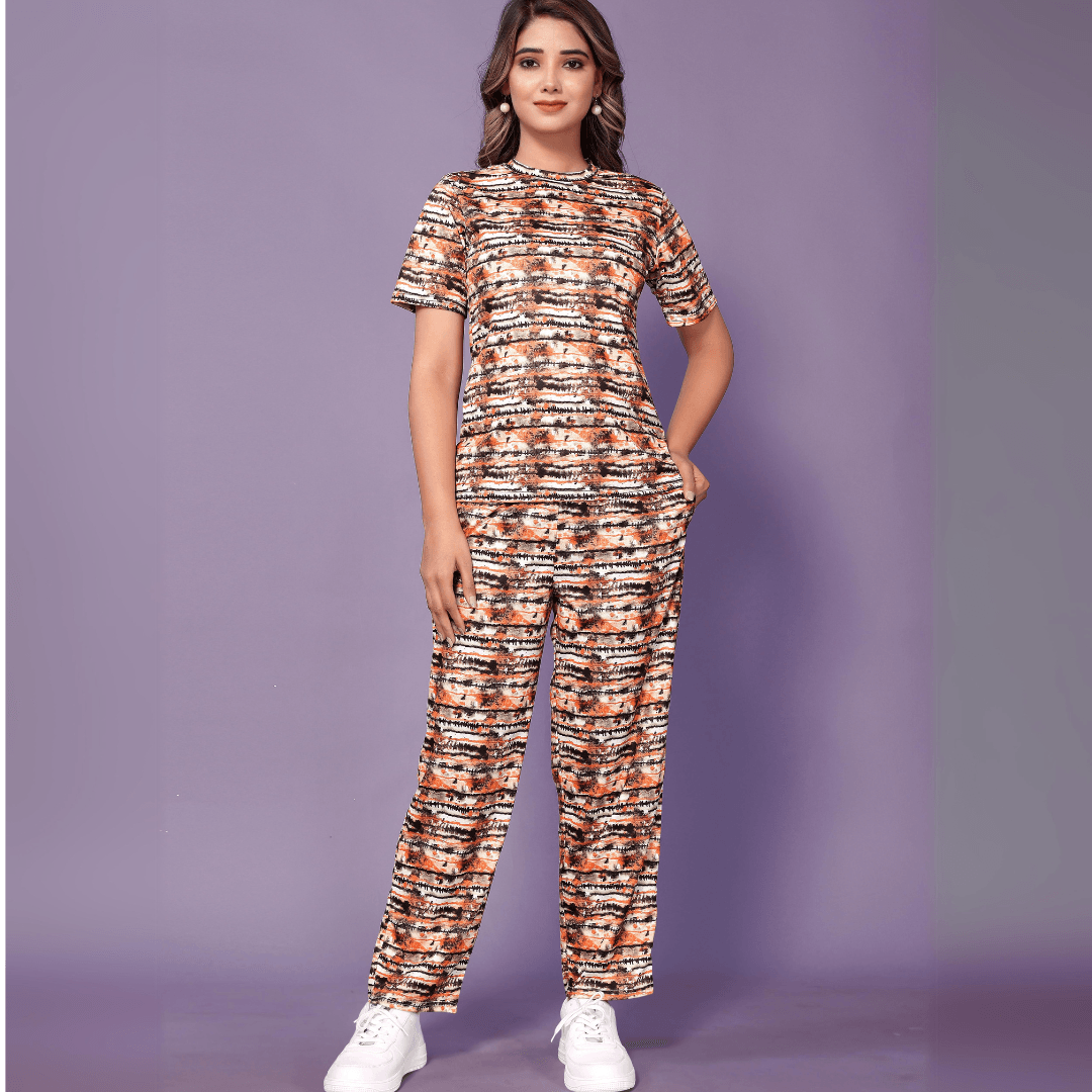 Tie-Dye Print Lounge Set