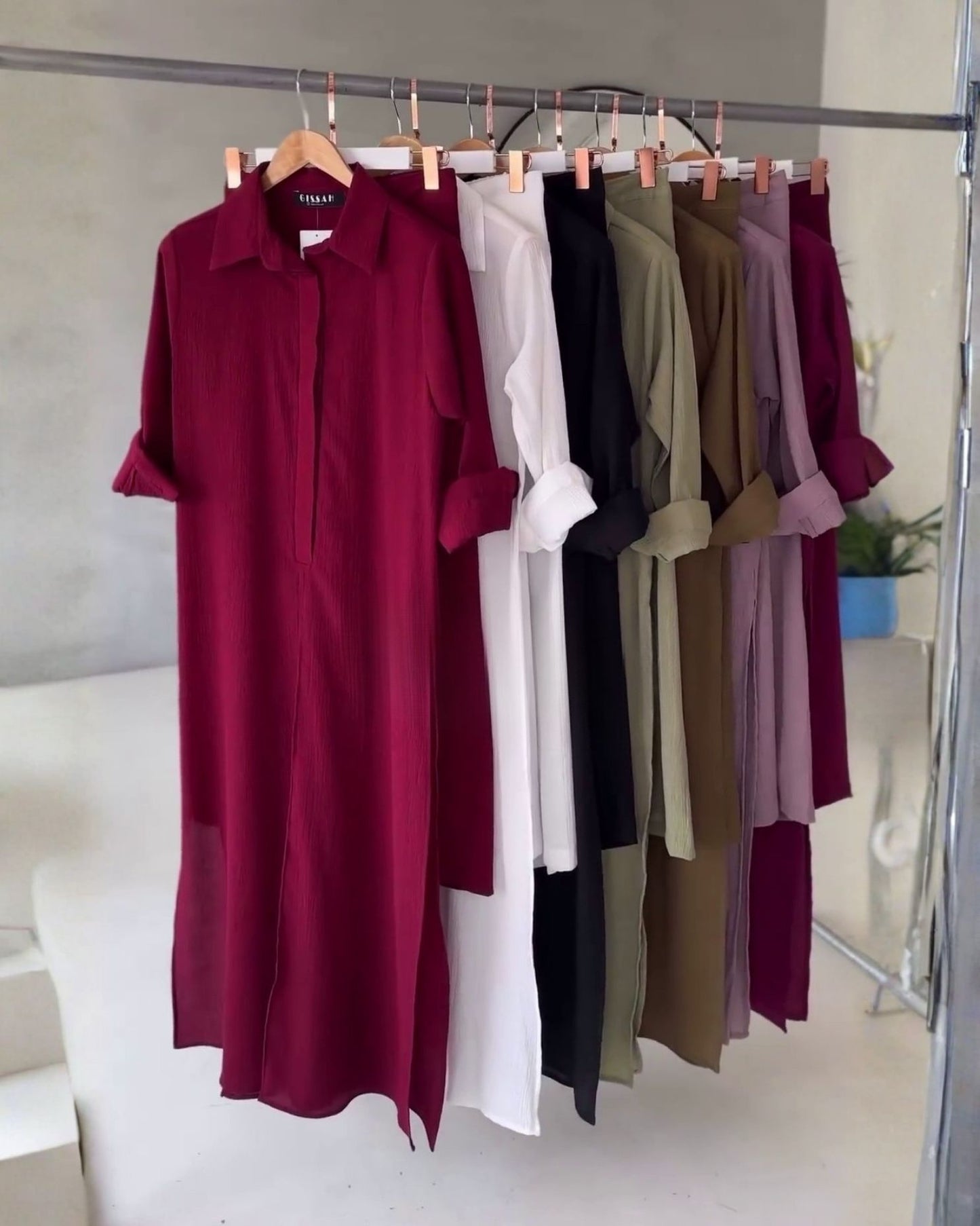 Auralis – Coffee Cotton Co-ord Set with Hand Print