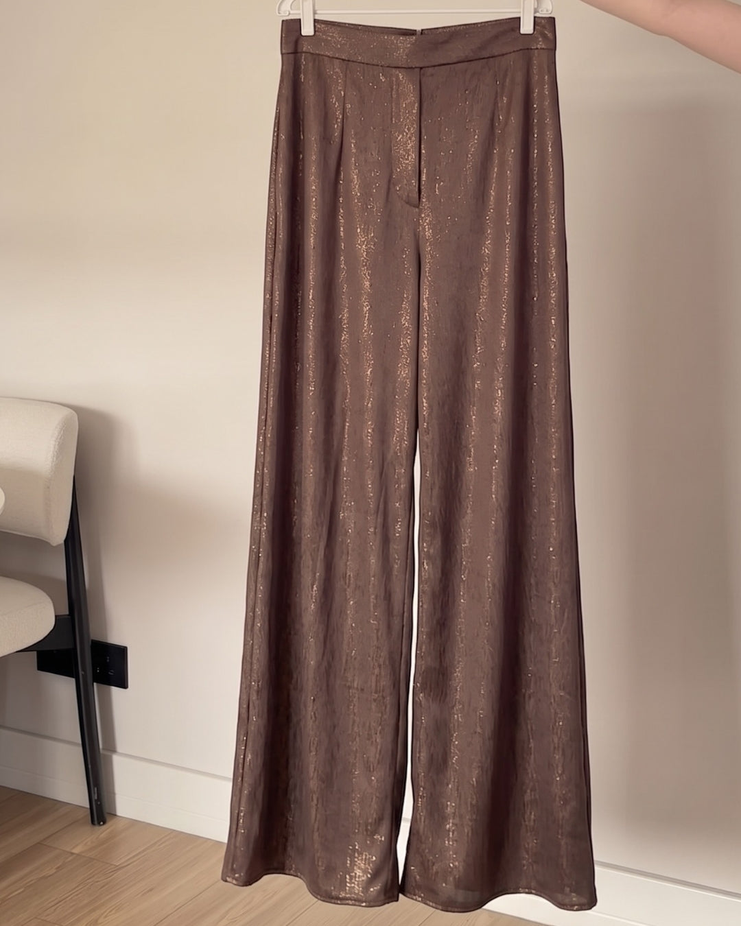 Kiona - Chocolate Shimmer Cape Palazzo Co-Ord