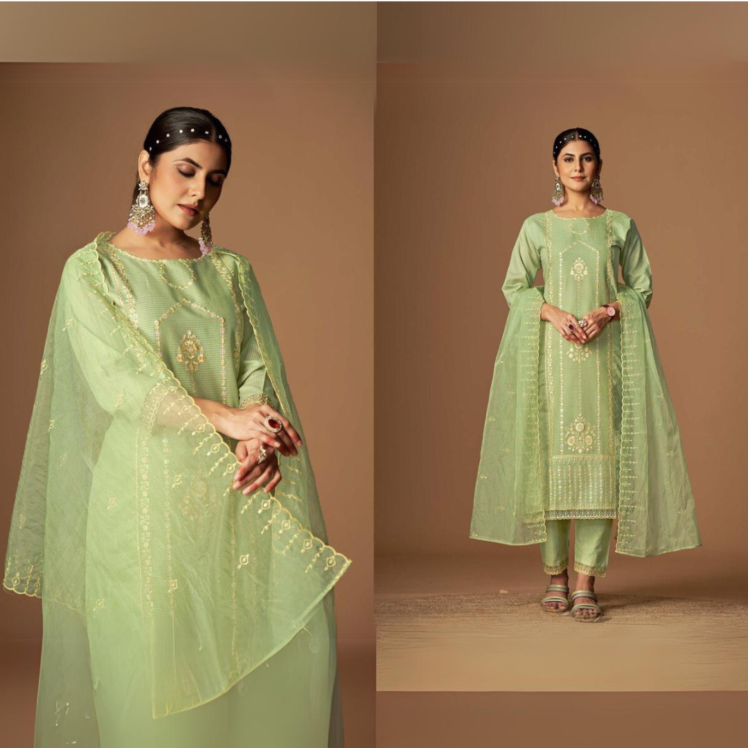 Nayra Cotton With Elegant Fancy Embroidery work