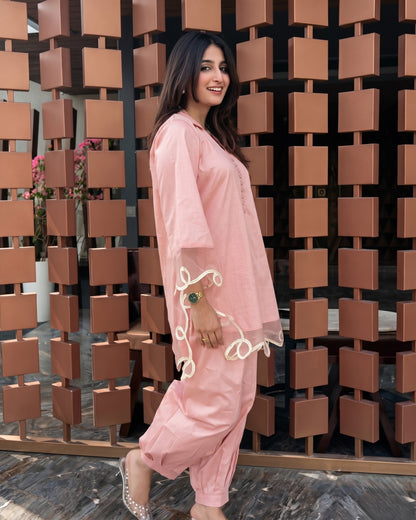 Fiora - Soft Blush Pink Luxury Co-Ord Set